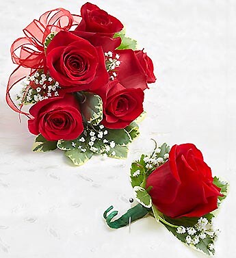 Red Rose Corsage &amp;amp; Boutonniere
