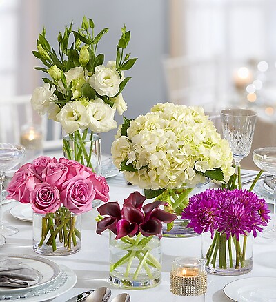 Purple Elegance Centerpiece Package